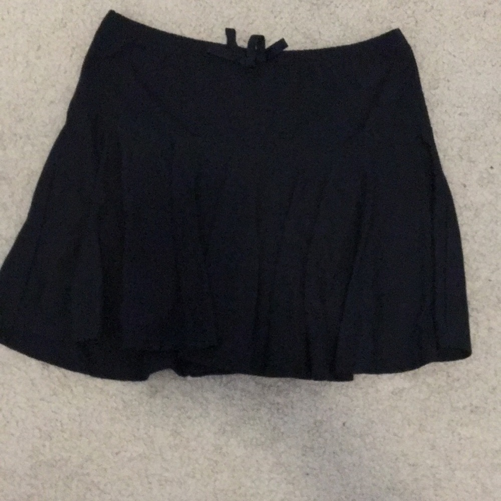 Black mini skirt